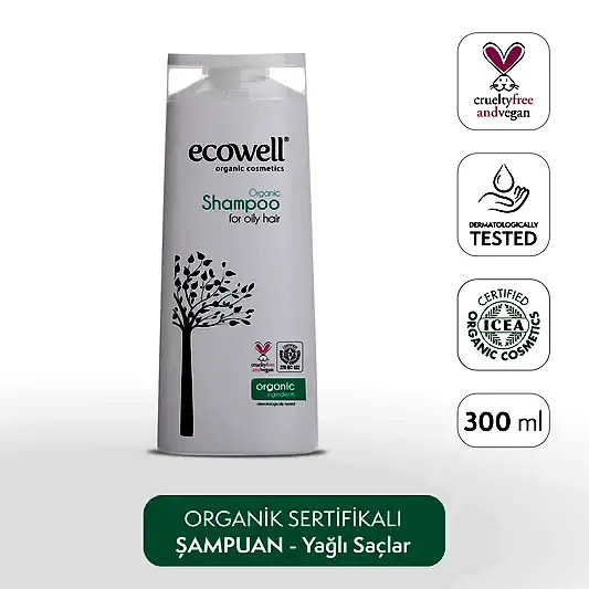 Sertifikalı Organik Şampuan - Yağlı Saç - 300 ml