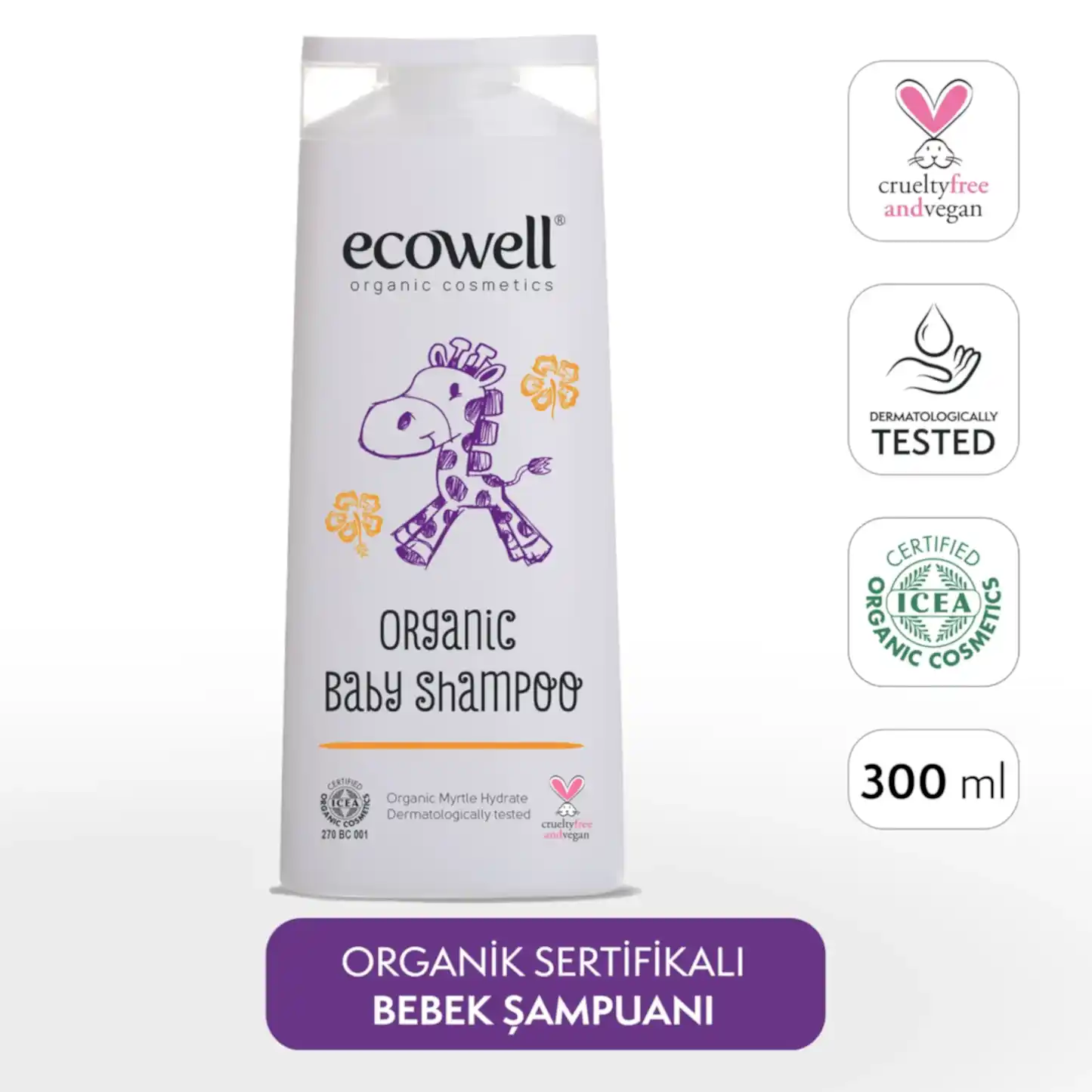 Sertifikalı Organik Bebek Şampuanı - 300 ml