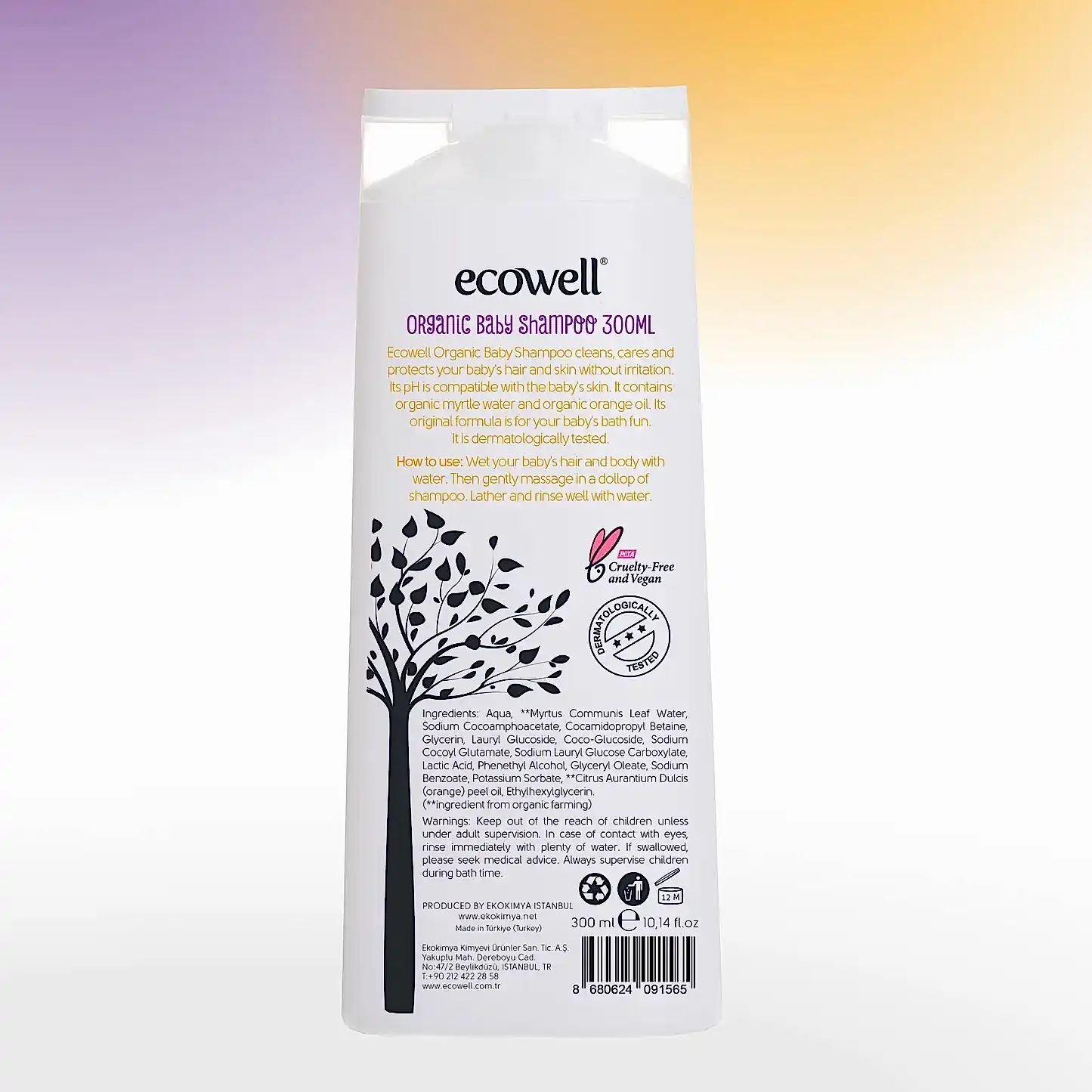 Sertifikalı Organik Bebek Şampuanı - 300 ml