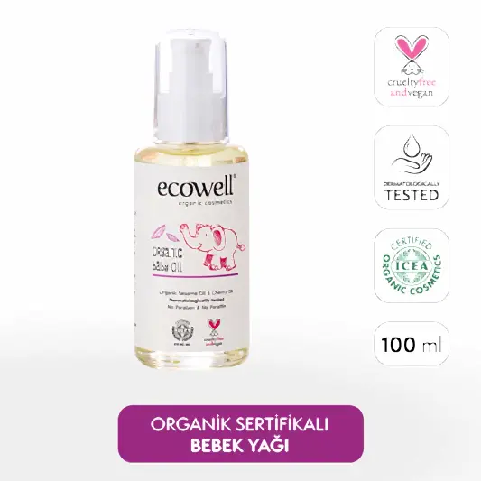Sertifikalı Organik Bebek Yağı - 100 ml