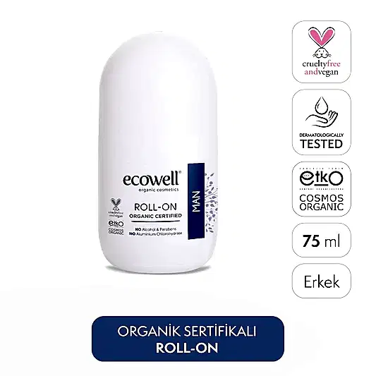 Sertifikalı Organik Erkek Roll-on - 75 ml