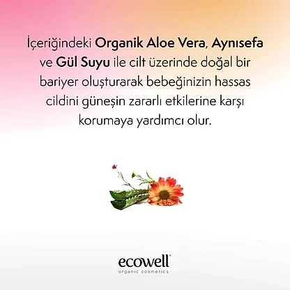 Sertifikalı Organik Bebek Güneş Kremi SPF 50 - 110 gr