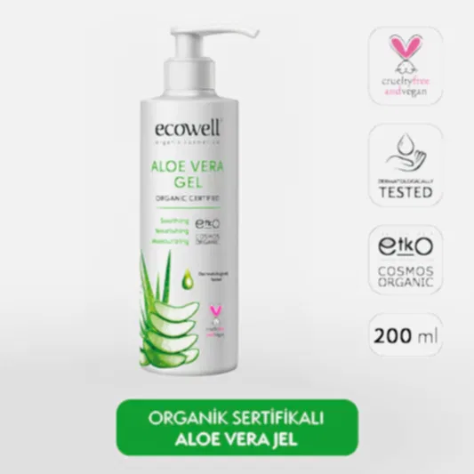 Sertifikalı Organik Aloe Vera Jel - 200 ml