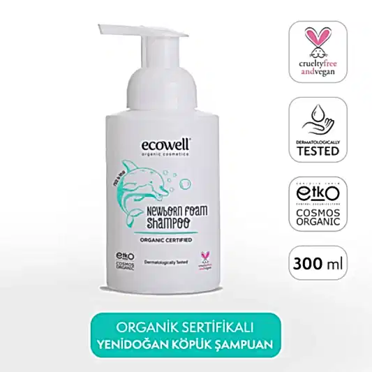 Sertifikalı Organik Yenidoğan Köpük Şampuan - 300 ml