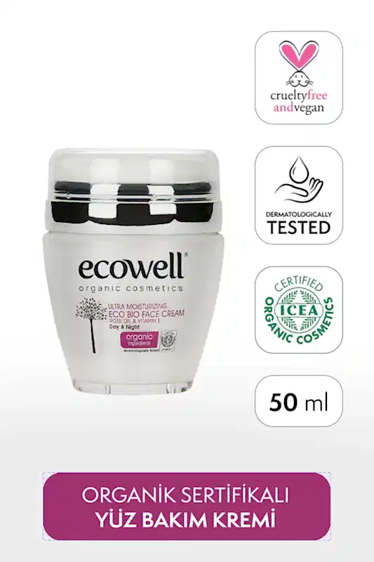 Sertifikalı Organik Nemlendirici Yüz Bakım Kremi - 50 ml