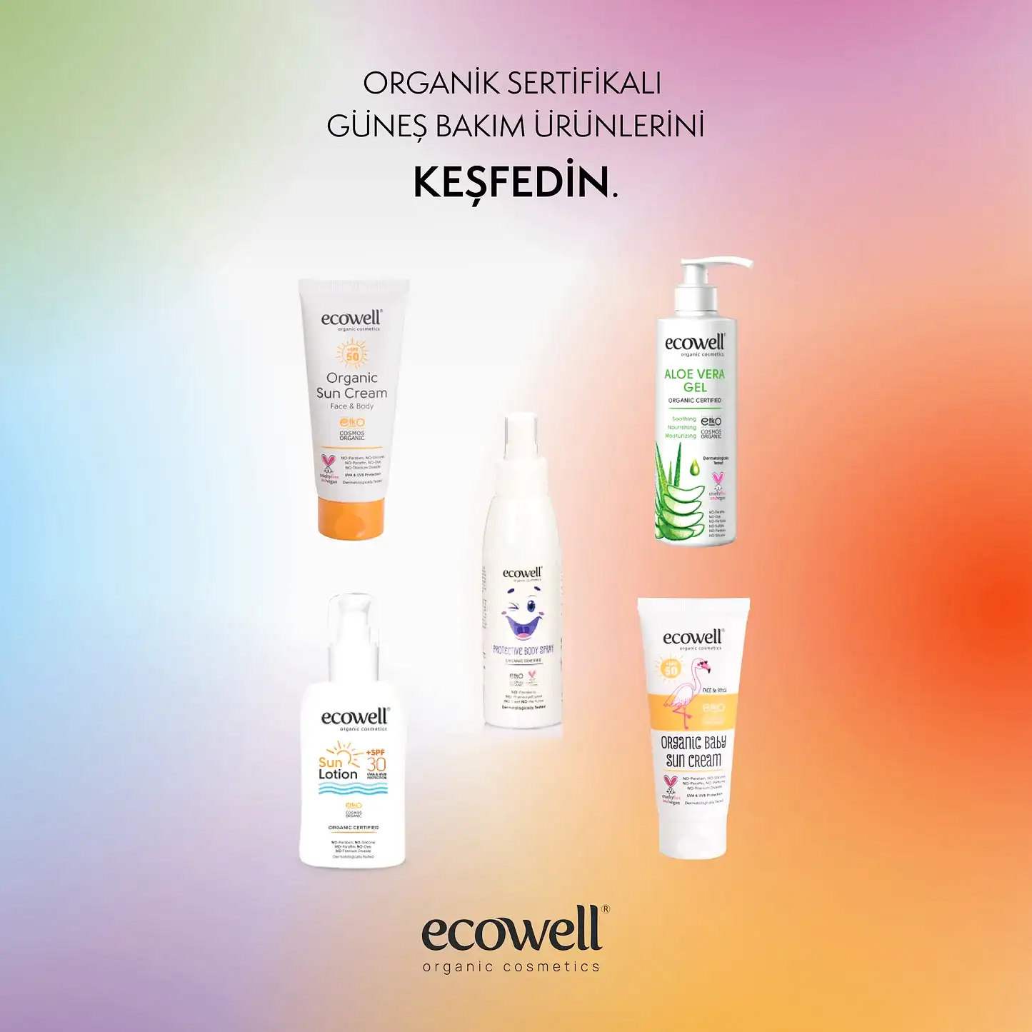 Sertifikalı Organik Güneş Kremi SPF 50 - 110 gr